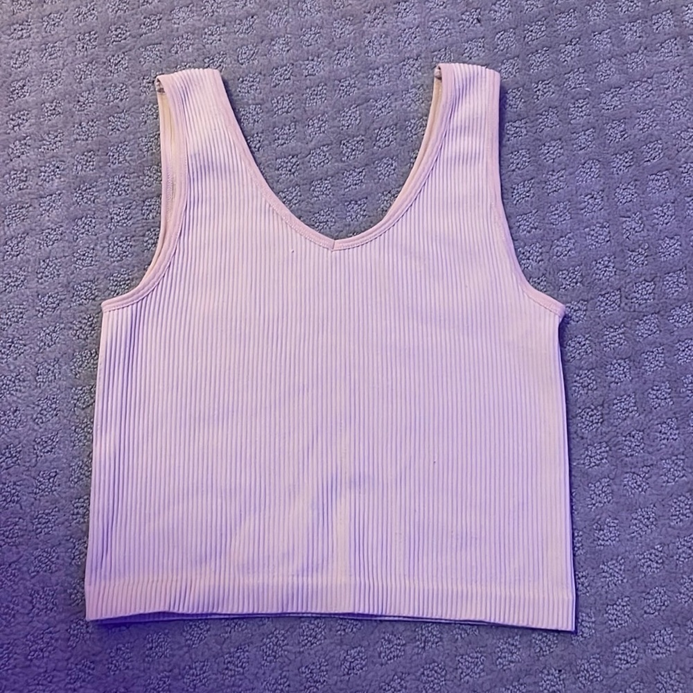 Beige/pink tank